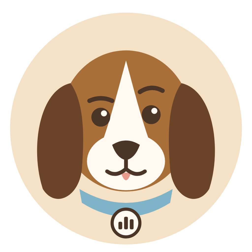 MyDogMetrics beagle mascot